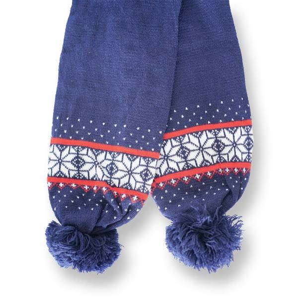 Sonia Originelli SET Kinder Schal und Mütze Norweger Teddyfell Bommel Winter Begrenzte Freigabe