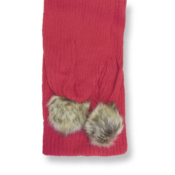 Sonia Originelli Winterschal Bommel abnehmbar Kunstfell Strickschal kuschelig weich und warm JETZT KAUFEN