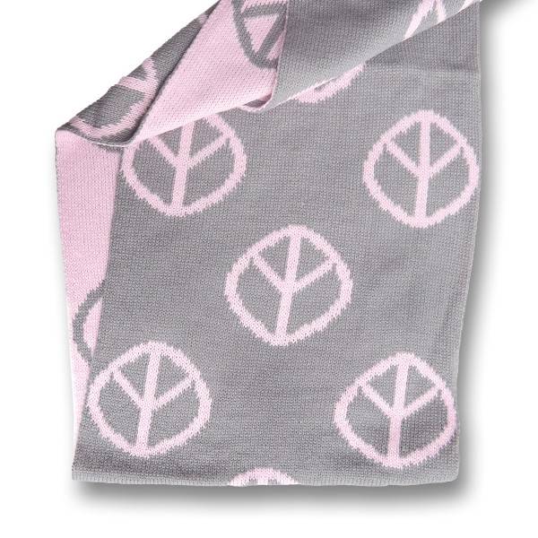 Sonia Originelli Winterschal Loop Schlauch Peace Frieden Strickschal Rundschal wendbar Letzte 2 Tage