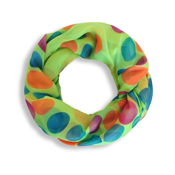 Sonia Originelli Schal Loop "Kugeln" neon gelb Rundschal Sommer Bis zu 60% Rabatt