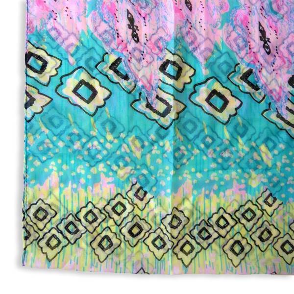 Sonia Originelli Schal Loop "Raute" neon Rundschal Sommer Riesige Rabatte