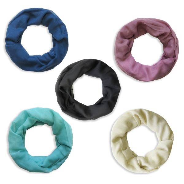 Sonia Originelli Schal Loop "Uni" Glitzer Rundschal Sommer Kostenloser Versand international