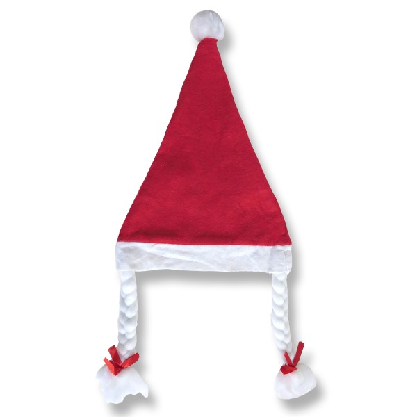Sonia Originelli 5er SET Weihnachtsmütze "Classic Frauen" Zöpfe Santa Hotsell
