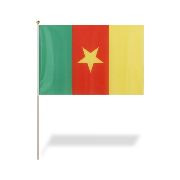 Sonia Originelli 10er Set Fahne Flagge Winkfahne "Kamerun" Cameroon Handfahne EM WM Muttertagsangebot