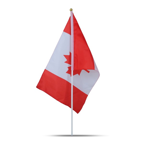 Sonia Originelli 10er Set Fahne Flagge Winkfahne "Kanada" Canada Handfahne EM WM Vatertagsangebot