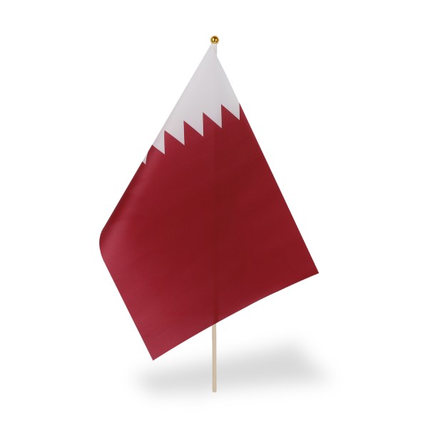 Sonia Originelli 10er Set Fahne Flagge Winkfahne "Katar" Qatar Handfahne EM WM Valentinstagsangebot