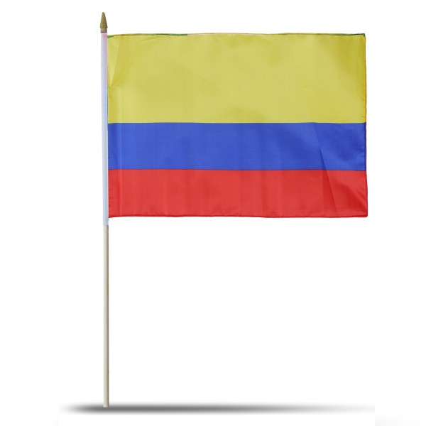 Sonia Originelli 10er Set Fahne Flagge Winkfahne "Kolumbien" Colombia Handfahne EM WM Lagerräumung