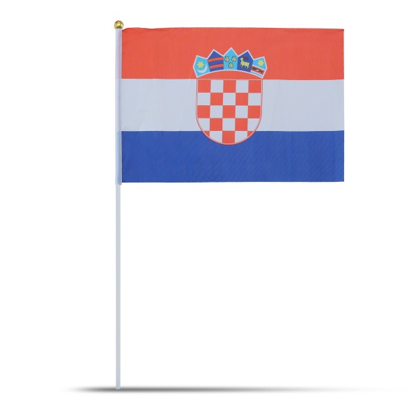 Sonia Originelli 10er Set Fahne Flagge Winkfahne "Kroatien" Croatia Handfahne EM WM Top Angebot