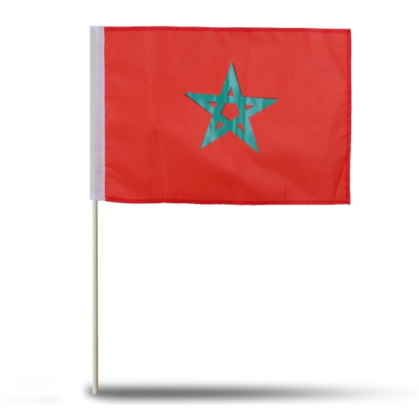 Sonia Originelli 10er Set Fahne Flagge Winkfahne "Marokko" Morocco Handfahne EM WM Neueste Mode