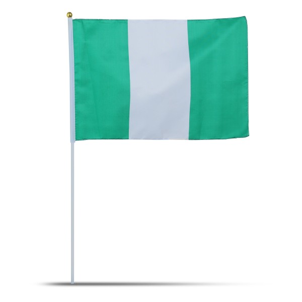 Sonia Originelli 10er Set Fahne Flagge Winkfahne "Nigerien" Nigeria Handfahne EM WM Zeitlich begrenztes Angebot
