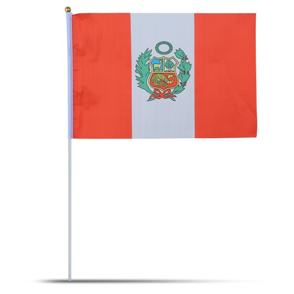 Sonia Originelli 10er Set Fahne Flagge Winkfahne "Peru" Handfahne EM WM Räumungsverkauf