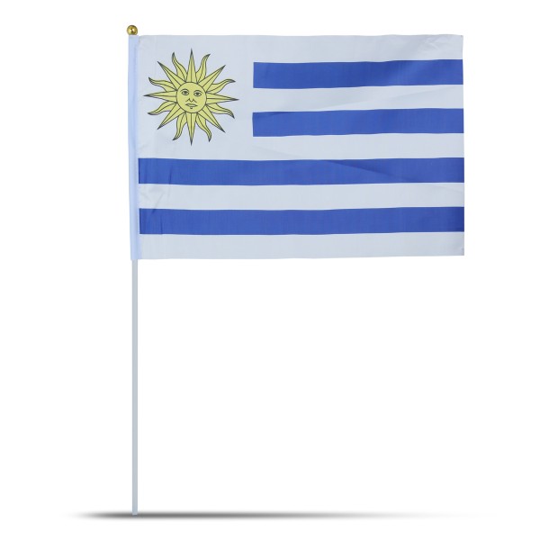 Sonia Originelli 10er Set Fahne Flagge Winkfahne "Uruguay" Handfahne EM WM Sonderangebote