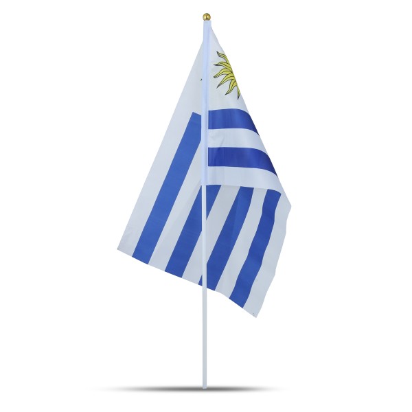 Sonia Originelli 10er Set Fahne Flagge Winkfahne "Uruguay" Handfahne EM WM Sonderangebote