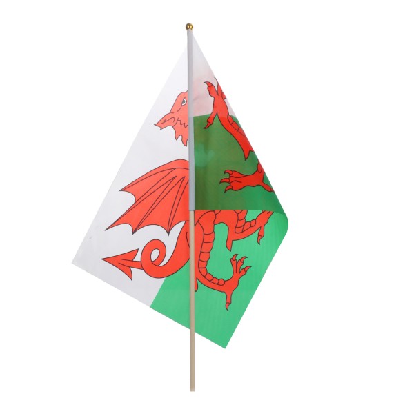 Sonia Originelli 10er Set Fahne Flagge Winkfahne "Wales" Handfahne EM WM VIP-Rabatte