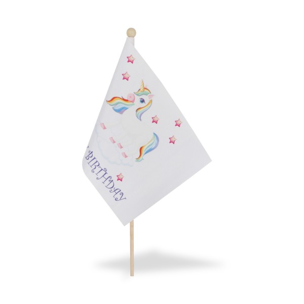 Sonia Originelli 2 er Set Tischfähnchen "Einhorn" Happy Birthday Unicorn Kostenlose Rückgabe