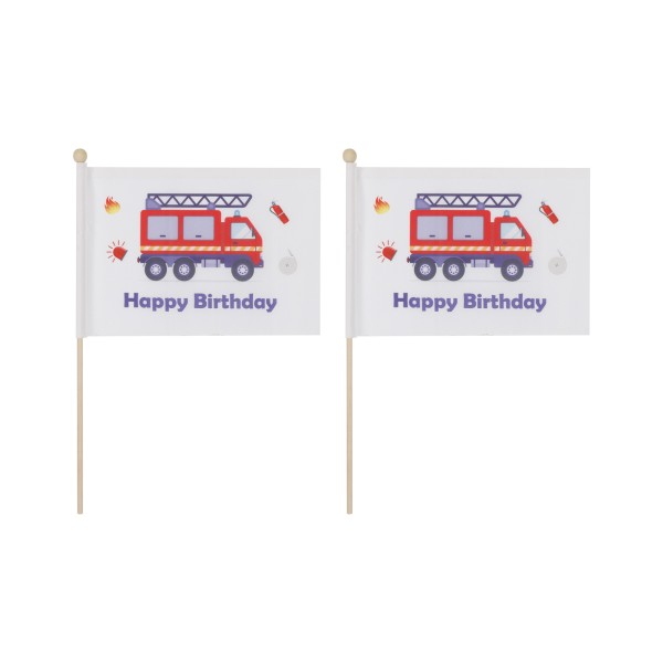 Sonia Originelli 2 er Set Tischfähnchen "Feuerwehr" Happy Birthday Geburtstag Begrenzte Freigabe
