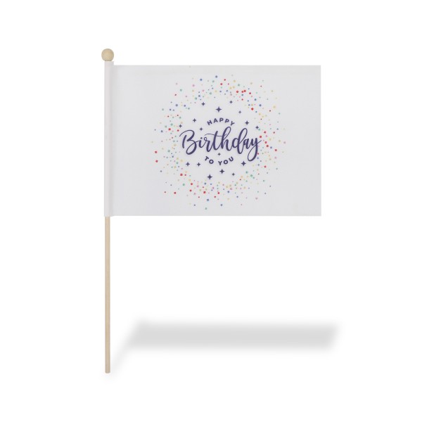Sonia Originelli 2 er Set Tischfähnchen "Happy Birthday" Geburtstag Tischdeko Party Letzte 2 Tage