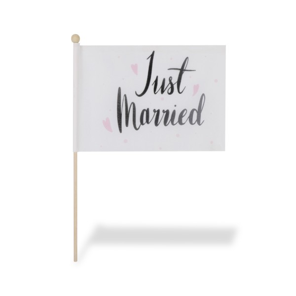 Sonia Originelli 2 er Set Tischfähnchen "Just Married" Hochzeit Party Tischdeko Bis zu 50% Rabatt