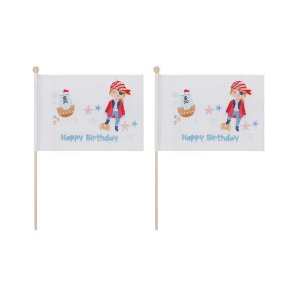 Sonia Originelli 2 er Set Tischfähnchen "Pirat" Happy Birthday Geburtstag Schatz Seeräuber Bis zu 60% Rabatt