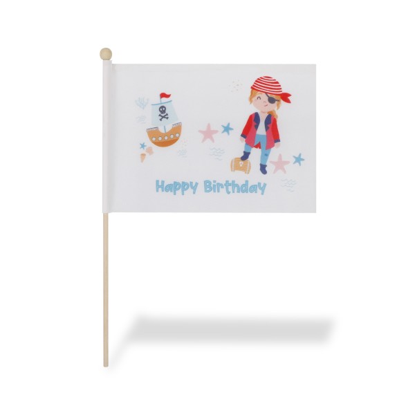 Sonia Originelli 2 er Set Tischfähnchen "Pirat" Happy Birthday Geburtstag Schatz Seeräuber Bis zu 60% Rabatt