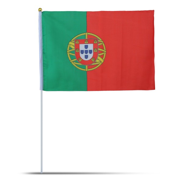 Sonia Originelli 10er Set Fahne Flagge Winkfahne "Portugal" Handfahne EM WM Riesige Rabatte