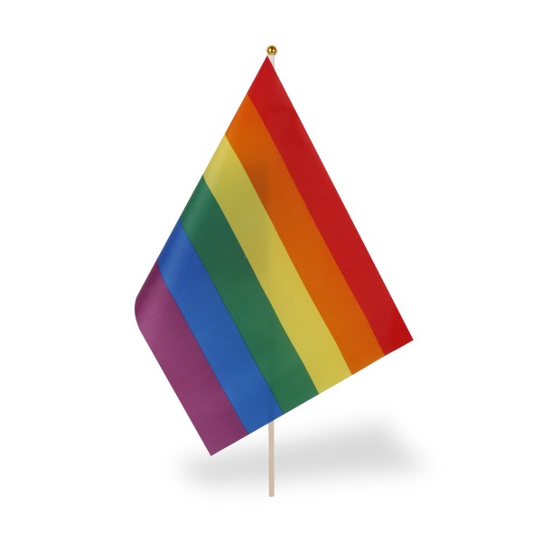 Sonia Originelli 10er Set Fahne Flagge Winkfahne "Regenbogen" Rainbow Handfahne EM WM 50% Rabatt mit kostenlosem Versand