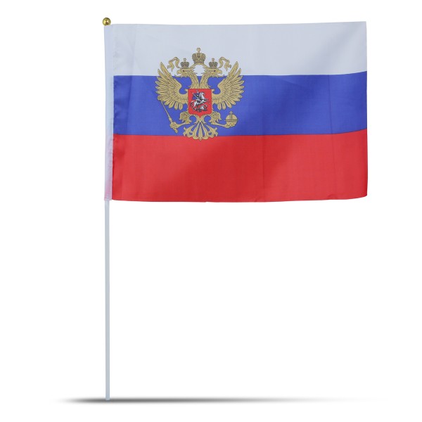 Sonia Originelli 10er Set Fahne Flagge Winkfahne "Russland" Russia Wappen Handfahne EM WM Fabrikladen