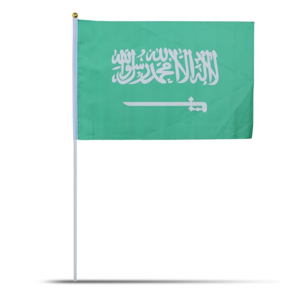 Sonia Originelli 10er Set Fahne Flagge Winkfahne "Saudi-Arabien" Saudi Arabia Handfahne EM WM Begrenzt auf 3 Tage