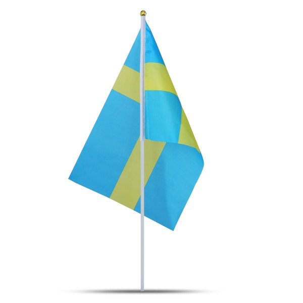 Sonia Originelli 10er Set Fahne Flagge Winkfahne "Schweden" Sweden Handfahne EM WM Im Verkauf
