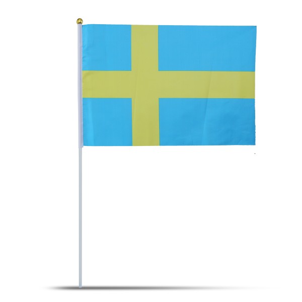 Sonia Originelli 10er Set Fahne Flagge Winkfahne "Schweden" Sweden Handfahne EM WM Im Verkauf