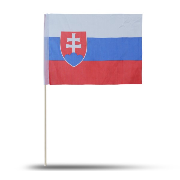 Sonia Originelli 10er Set Fahne Flagge Winkfahne "Slowakei" Slovakia Handfahne EM WM 2025