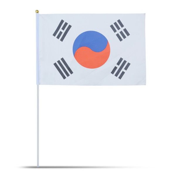 Sonia Originelli 10er Set Fahne Flagge Winkfahne "Südkorea" South Korea Handfahne EM WM Auslauf