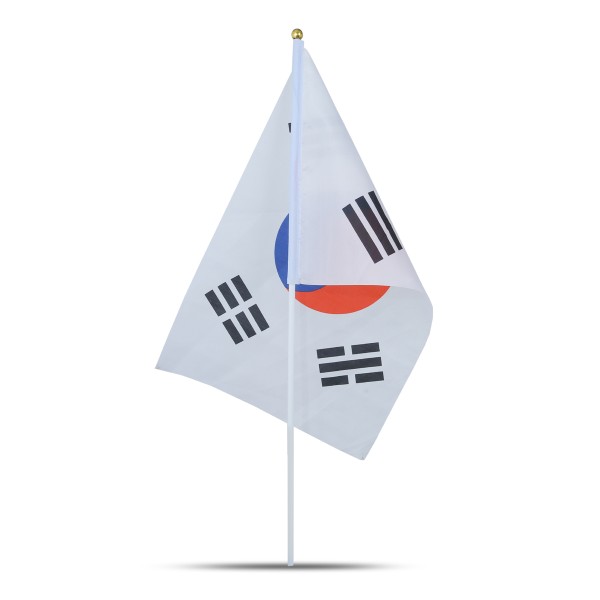 Sonia Originelli 10er Set Fahne Flagge Winkfahne "Südkorea" South Korea Handfahne EM WM Auslauf