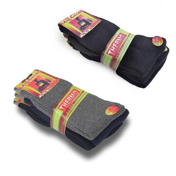 Sonia Originelli 3 Paar Thermosocken mit Innenplüsch mollig warm unisex Muttertagsangebot