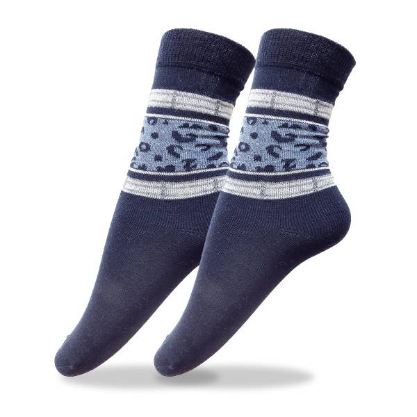 Sonia Originelli 4 Paar Socken "Leopard" unifarben mit Streifen knöchellang soft, elastischer Bund Valentinstagsangebot