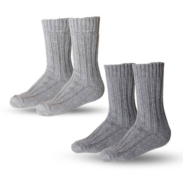 Sonia Originelli 2 Paar Kaschmirsocken "Dick" Unisex Kaschmir Wolle Warm Online Outlet