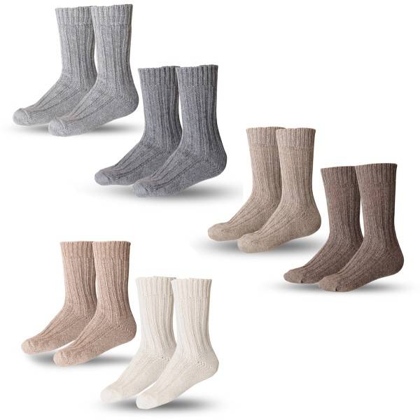 Sonia Originelli 2 Paar Kaschmirsocken "Dick" Unisex Kaschmir Wolle Warm Online Outlet