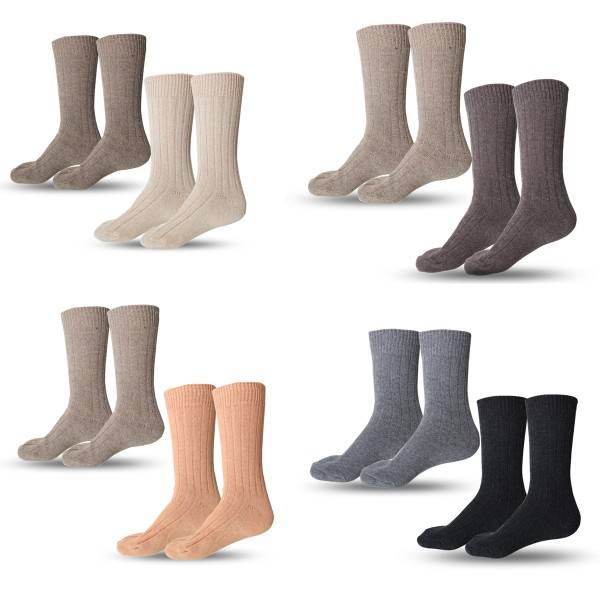 Sonia Originelli 2 Paar Kaschmirsocken "Dünn" Wolle Kaschmir Unisex Warm Zeitlich begrenztes Angebot