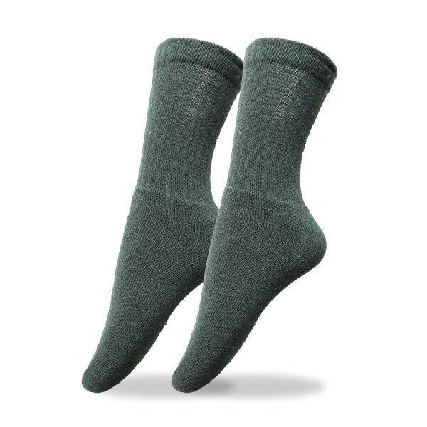 Sonia Originelli 3 Paar Army Socken Baumwolle oliv Plüschfuß unisex Riesige Ersparnisse