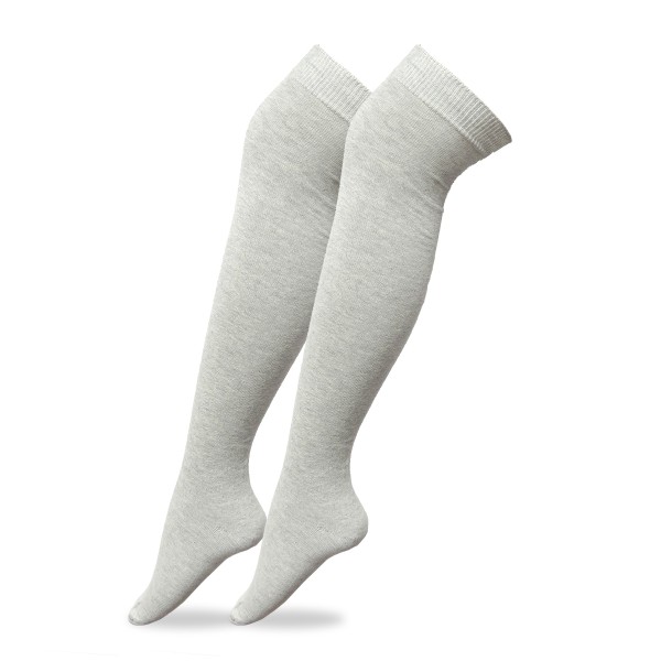 Sonia Originelli 3 Paar Damen Kniestrümpfe Feinstrick Baumwolle ohne Gummi Super Sparpreis