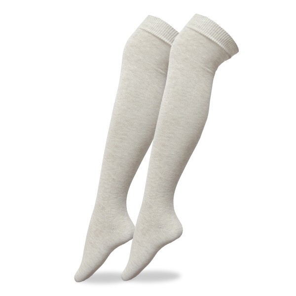 Sonia Originelli 3 Paar Damen Kniestrümpfe Feinstrick Baumwolle ohne Gummi Super Sparpreis