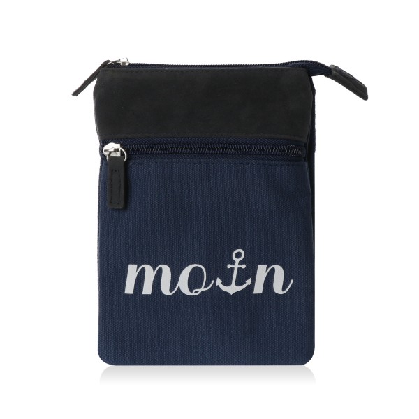 Sonia Originelli Crossbody Bag Brustbeutel maritim Moin Anker Nur für heute