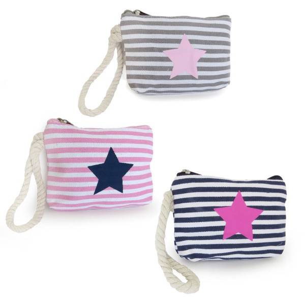 Sonia Originelli Geldbeutel "Stern" Mini Tasche Maritim Streifen Kordel Bis zu 55% Rabatt