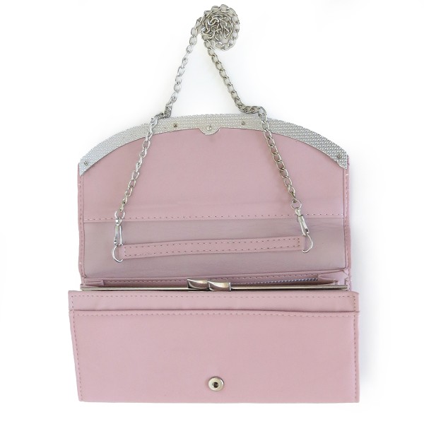 Sonia Originelli Kellner Portemonnaie Damen Geldbörse XL Clutch Tasche mit Kette Nur noch ein Tag übrig