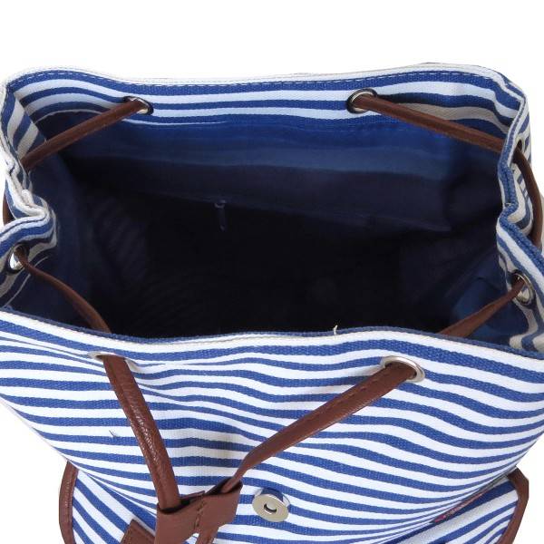 Sonia Originelli Rucksack maritim gestreift mit Patches Anker Outlet