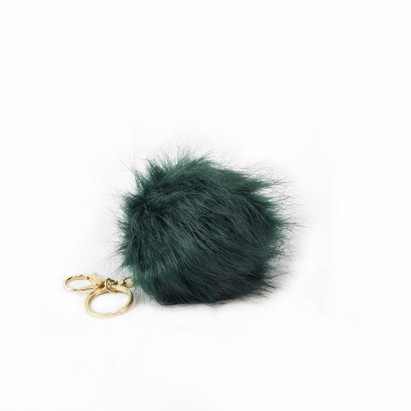 Sonia Originelli Schlüsselanhänger Bommel Tasche Fellpuschel Kunstpelz im Angebot