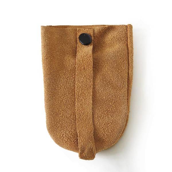 Sonia Originelli Schlüsseltäschchen Beige Schlüsselring Täschchen Wildleder Schlussverkauf