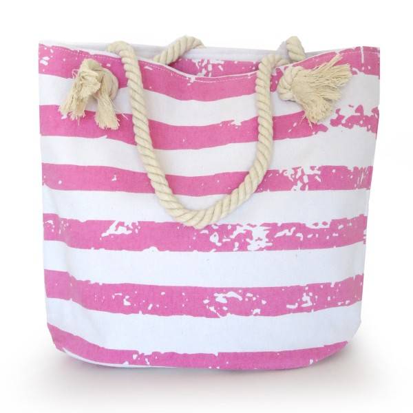 Sonia Originelli Shopper "Beach Vibes" Vintage Strand Sommer Tasche Streifen Anker Fabrikverkauf