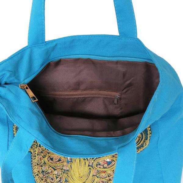 Sonia Originelli Shopper Pailetten "Löwe" Canvas Trend Dschungel Fabrik Onlineshop