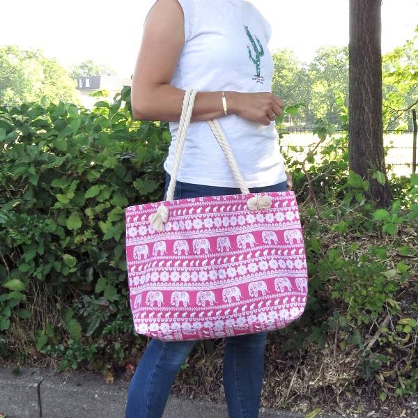 Sonia Originelli Strandtasche "Elefant" Beachbag Tasche Großer Ausverkauf